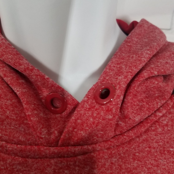 Aeropostle A87 Red Colorblock Hoodie Sweater - Picture 2 of 7